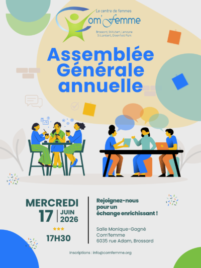 Affiche Évènement Assemblée Générale Illustrée Colorée Vert Rouge (1)